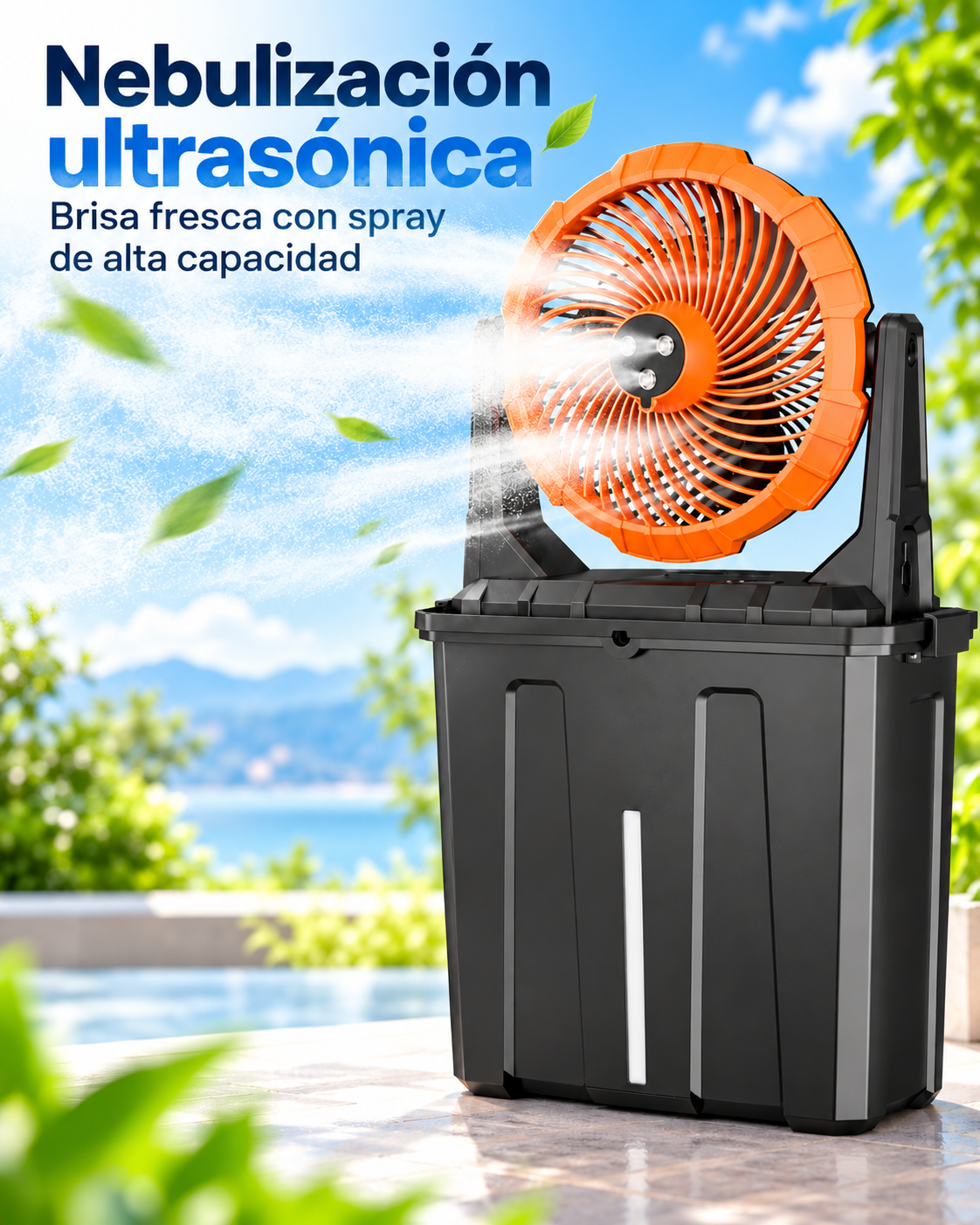 A32 naranja con nebulización ultrasónica