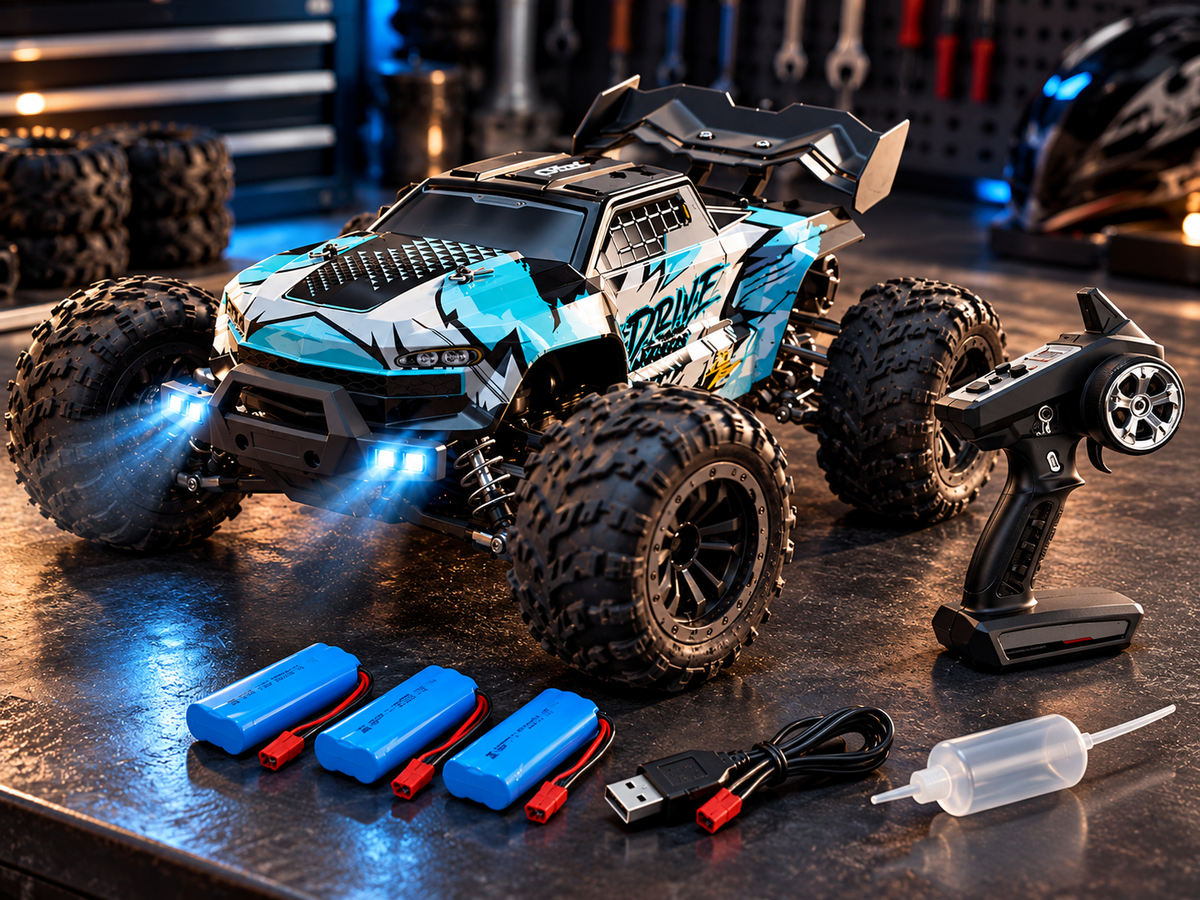 Carro RC C8839 con control baterías cable y dosificador