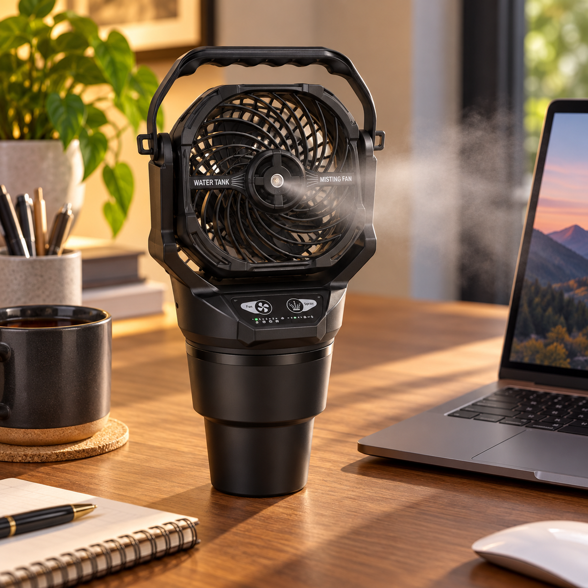 Ventilador T31 en escritorio