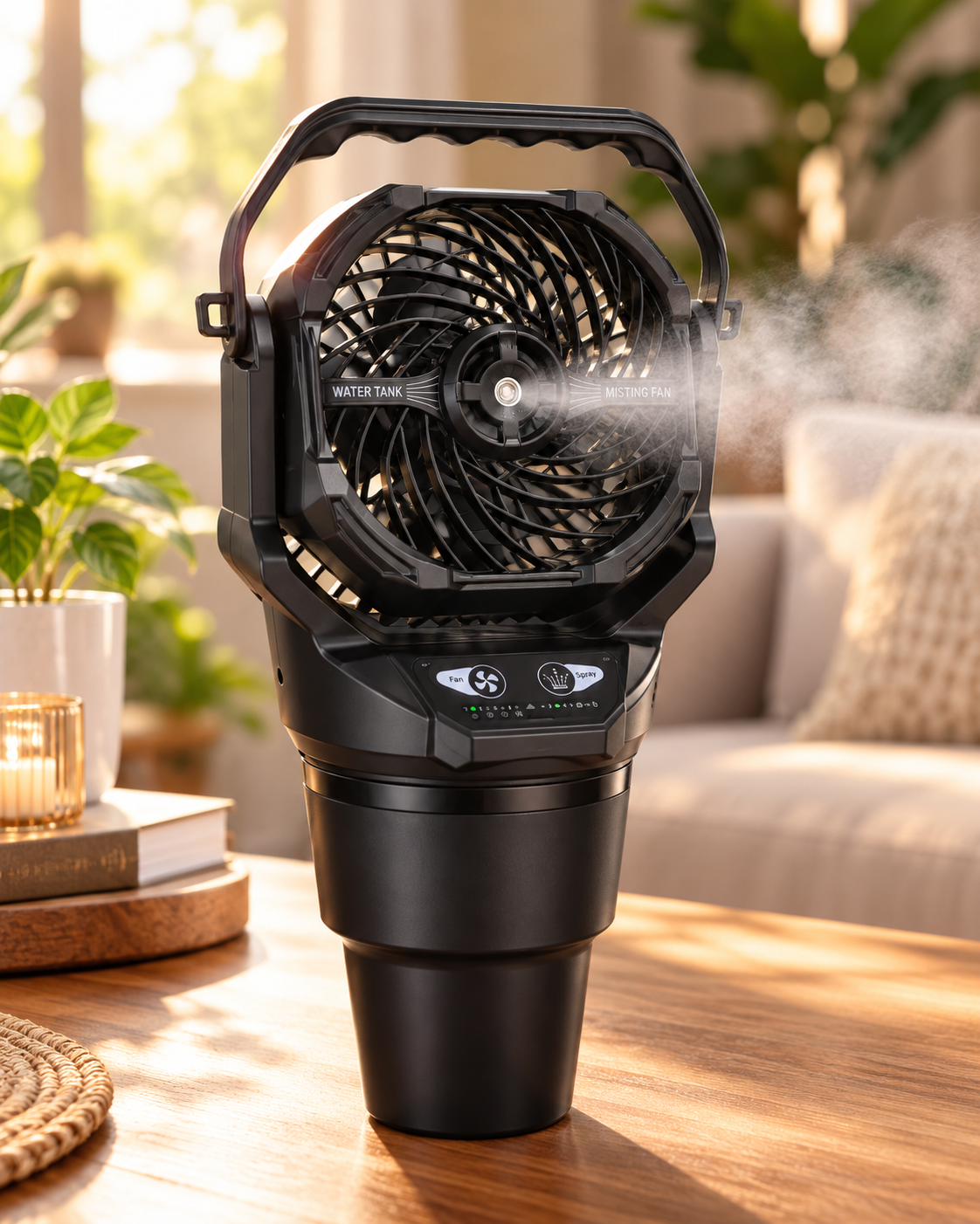 Ventilador nebulizador T31 en ambiente interior