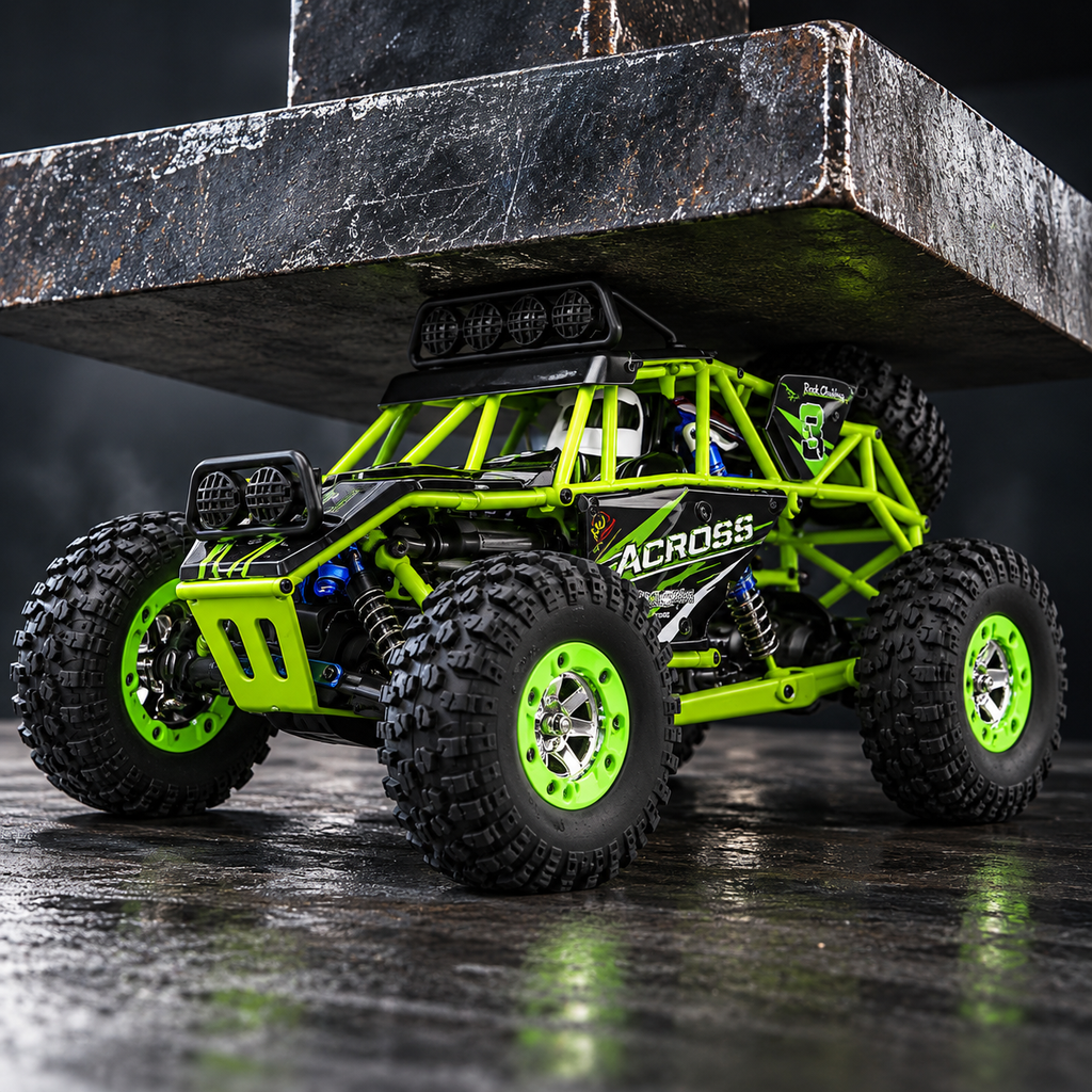 WLtoys 12427 en prueba visual de resistencia estructural